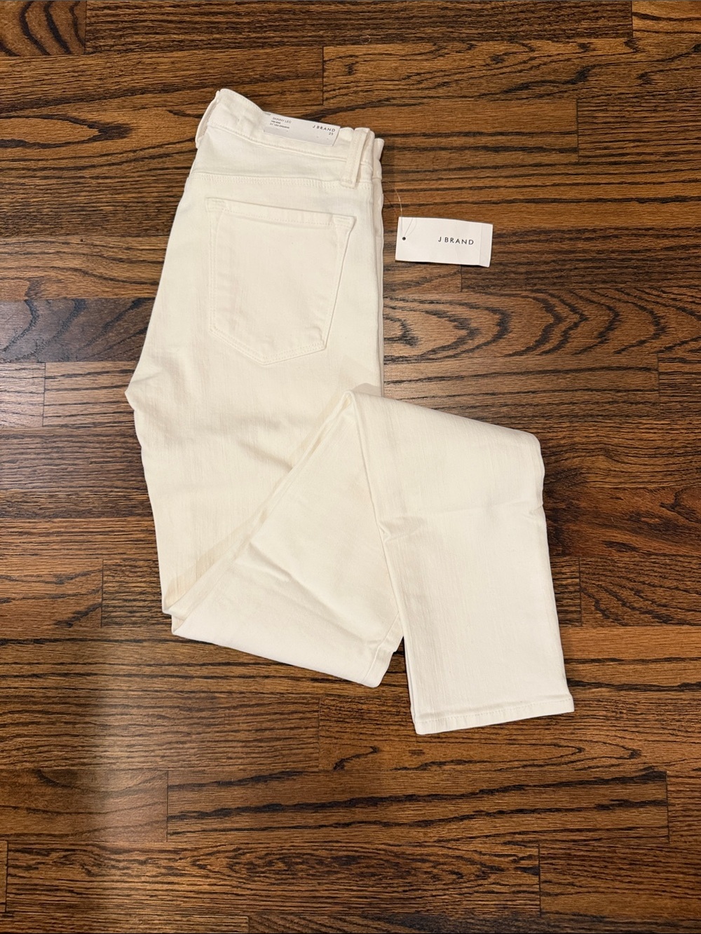 NWT J Brand White Skinny Leg Mid Rise Jeans - Picture 2 of 7